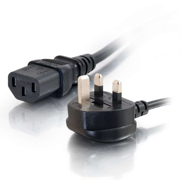 C2G 3m 18 AWG UK Power Cord (IEC320C13 to BS 1363)