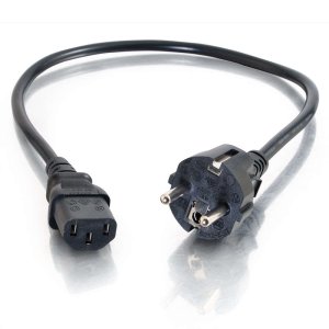 C2G 2m 16 AWG European Power Cord (IEC320C13 to CEE7/7)