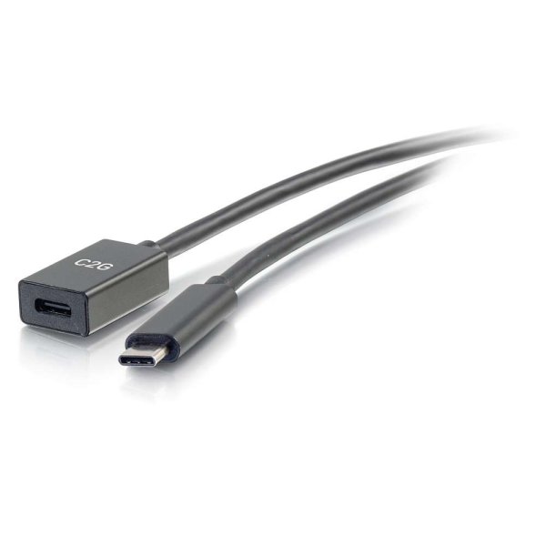 C2G 0.9m USB-C® to C 3.2 (Gen 2) Male to Female Extension Cable (10Gbps)