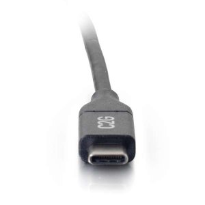 C2G 0.9m (3ft) USB C Cable - USB 2.0 (5A) - M/M USB Type C Cable - Black