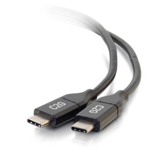 C2G 3m (10ft) USB C Cable - USB 2.0 (5A) - M/M USB Type C Cable - Black