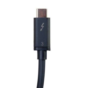 C2G 1m Thunderbolt 3 Cable (20Gbps) – Thunderbolt Cable – 4K support – Black