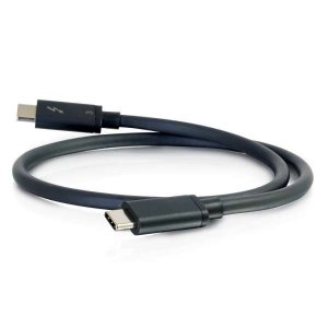 C2G 2m Thunderbolt 3 Cable (20Gbps) – Thunderbolt Cable – 4K support – Black