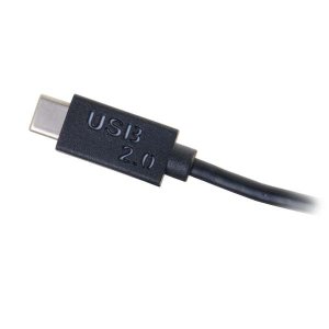 C2G USB 2.0 USB-C to DB9 Serial RS232 Adapter Cable - USB / serial cable - Black