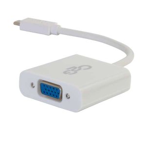 C2G USB 3.1 USB Type C to VGA Adapter - USB C to VGA White