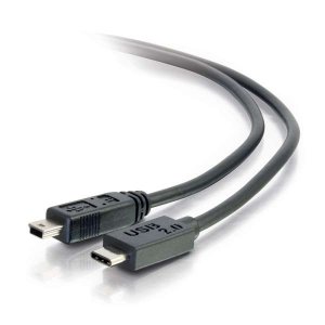 C2G 1m USB 2.0 USB Type C to USB Mini B Cable M/M - USB C Cable Black