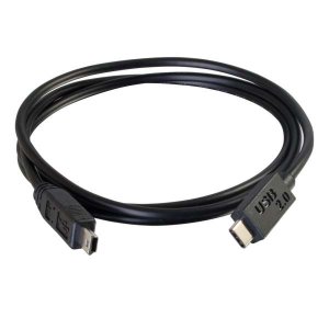 C2G 2m USB 2.0 USB Type C to USB Mini B Cable M/M - USB C Cable Black