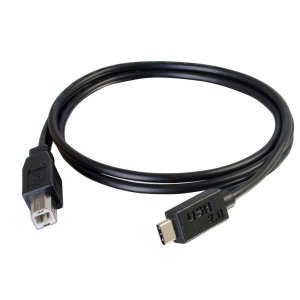 C2G 2m USB 2.0 USB Type C to USB B Cable M/M - USB C Cable Black