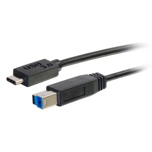 C2G 1m USB 3.1 Gen 1 USB Type C to USB B Cable M/M – USB C Cable Black