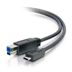 C2G 2m USB 3.1 Gen 1 USB Type C to USB B Cable M/M – USB C Cable Black