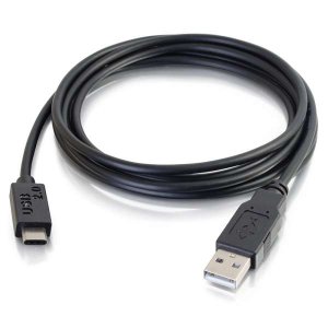 C2G 2m USB 2.0 USB Type C to USB A Cable M/M – USB C Cable Black