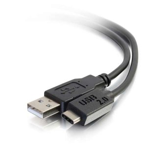 C2G 3m USB 2.0 USB Type C to USB A Cable M/M – USB C Cable Black
