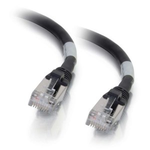 C2G 3m Cat6a Booted Shielded (STP) Network Patch Cable - Black