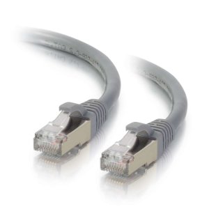 C2G 10m Cat6a Booted Shielded (STP) Network Patch Cable - Grey