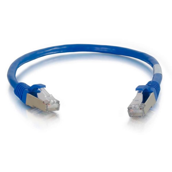 C2G Cat6a SSTP 0.3m networking cable Blue S/FTP (S-STP)