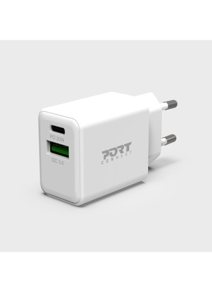 Port Designs 900069-EU mobile device charger Smartphone, Tablet White AC Fast charging Indoor