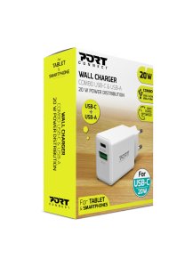 Port Designs 900069-EU mobile device charger Smartphone, Tablet White AC Fast charging Indoor