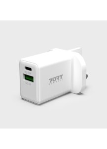 Port Designs 900069-UK mobile device charger Smartphone, Tablet White AC Fast charging Indoor