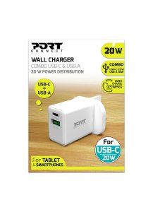 Port Designs 900069-UK mobile device charger Smartphone, Tablet White AC Fast charging Indoor