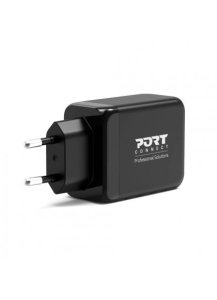 Port Designs 900106-EU mobile device charger Netbook, Laptop, Smartphone, Tablet Black AC Fast charging Indoor