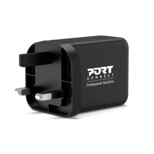 Port Designs 900106-UK mobile device charger Universal Black AC Fast charging Indoor