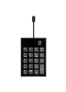 Port Designs 900801 numeric keypad Laptop USB Black, Grey