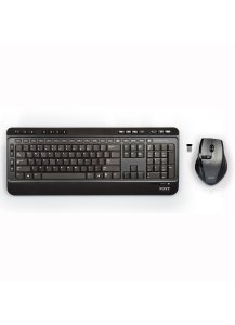 Port Designs 900901 keyboard Mouse included Office RF Wireless AZERTY French Black