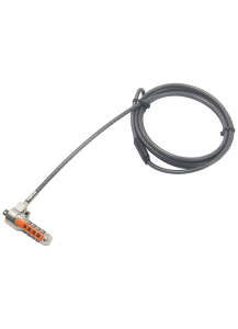 Port Designs Serialized Combination cable lock Grey, Orange, Zinc 1.8 m