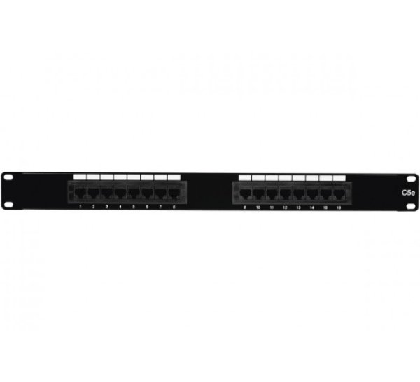 ProConnectLite® Patch Panel, Cat5e, UTP, 1U, 16 Ports