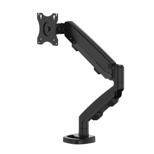 Fellowes Eppa Single Monitor Arm - Monitor Mount for 8KG 40 inch Screens - Ergonomic Adjustable Monitor Arm Desk Mount - Tilt 90° Swivel 360° Rotation 360°, VESA 75 x 75/100 x 100 - Black