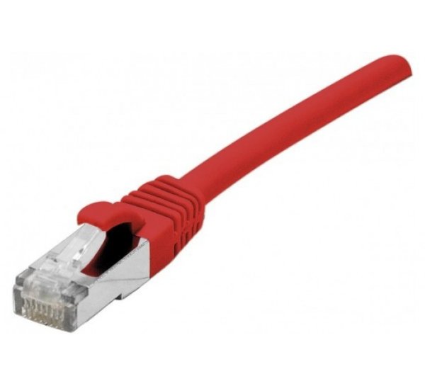 F/UTP Cat5e Snagless Red-0.5m