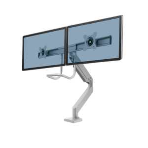 Fellowes Eppa Dual Crossbar Monitor Arm - Silver