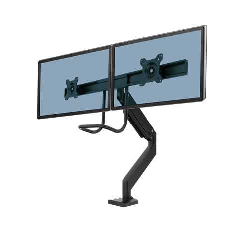 Fellowes Eppa Dual Crossbar Monitor Arm - Black