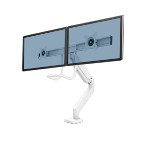 Fellowes Eppa Dual Crossbar Monitor Arm - White