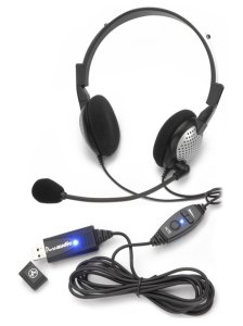 Andrea Electronics NC-185 VM USB Headset Wired Head-band Office/Call center Black, Silver