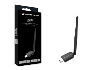 Conceptronic ABBY Long Range Bluetooth 5.1 USB Adapter with External Antenna