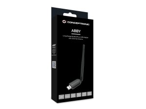 Conceptronic ABBY Long Range Bluetooth 5.1 USB Adapter with External Antenna