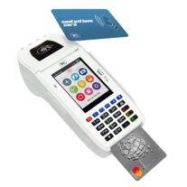 Advanced Card Systems (ACS) Contactless Handheld EVM payment terminal - 32-bit Secure Processor running Embedded Secure Linux. Includes contact and contactles reader as well as an integrated contactless Smart Card Reader; built-in thermal printer Wifi an