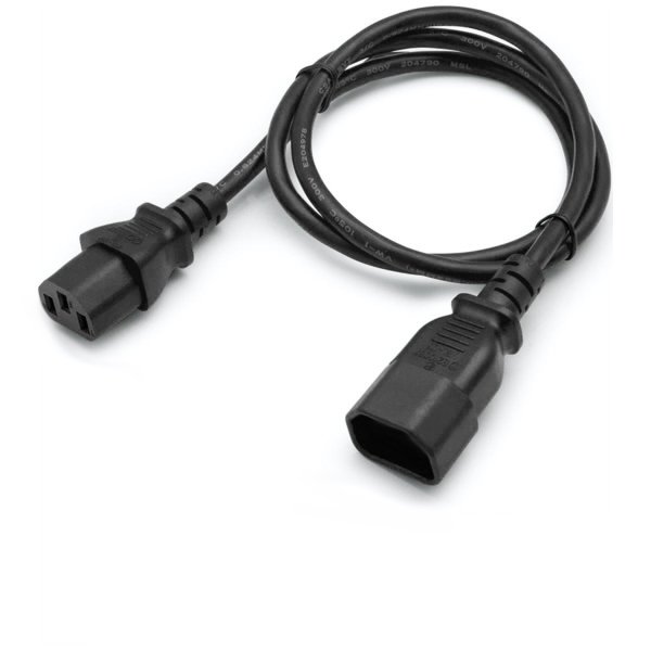 AddOn Networks ADD-515R2C1418AWG3FT power cable Black 0.3 m NEMA 5-15P C14 coupler