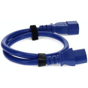 2m C13 Female to C14 Male 18AWG 100-250V at 10A Blue Power Cable