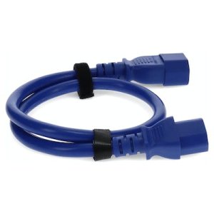 8ft C13 to C14 (Locking) 18AWG Blue 10A 100-250V Power Extension Cable