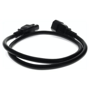 2.4 m, C14 to C15, 100-250V, 15A, black