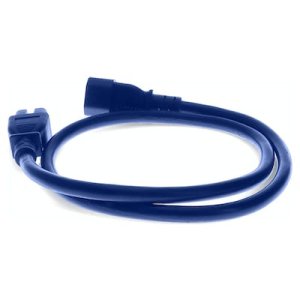 8ft C14 Male to C15 Female 14AWG 100-250V Blue Power Cable