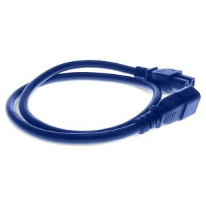 8ft C14 Male to C15 Female 14AWG 100-250V Blue Power Cable