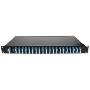 40ch High Performance DWDM Mux and Demux (Duplex), 1U Rack Mount, Ch21 - CH60 w/Monitor Port (2%), LC/UPC adapters