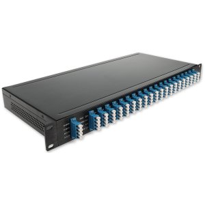 40ch High Performance DWDM Mux and Demux (Duplex), 1U Rack Mount, Ch21 - CH60 w/Monitor Port (2%), LC/UPC adapters