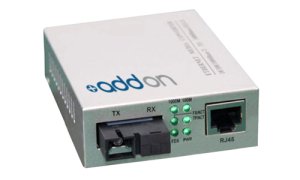 AddOn Networks 100BTX-100BXD network media converter 100 Mbit/s 1310 nm Grey