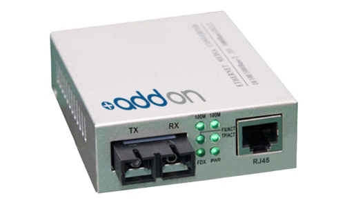 AddOn Networks 100BTX-100BLX network media converter 100 Mbit/s 1310 nm Grey