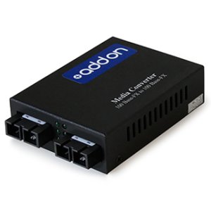 AddOn Networks ADD-FMC-MMSM-2SC network media converter 100 Mbit/s 1310 nm Multi-mode, Single-mode Black