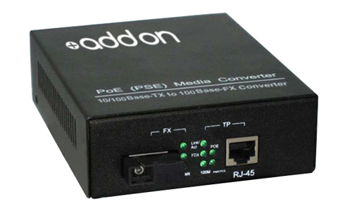 AddOn Networks 100BTX-100BXD network media converter 100 Mbit/s 1310 nm Black